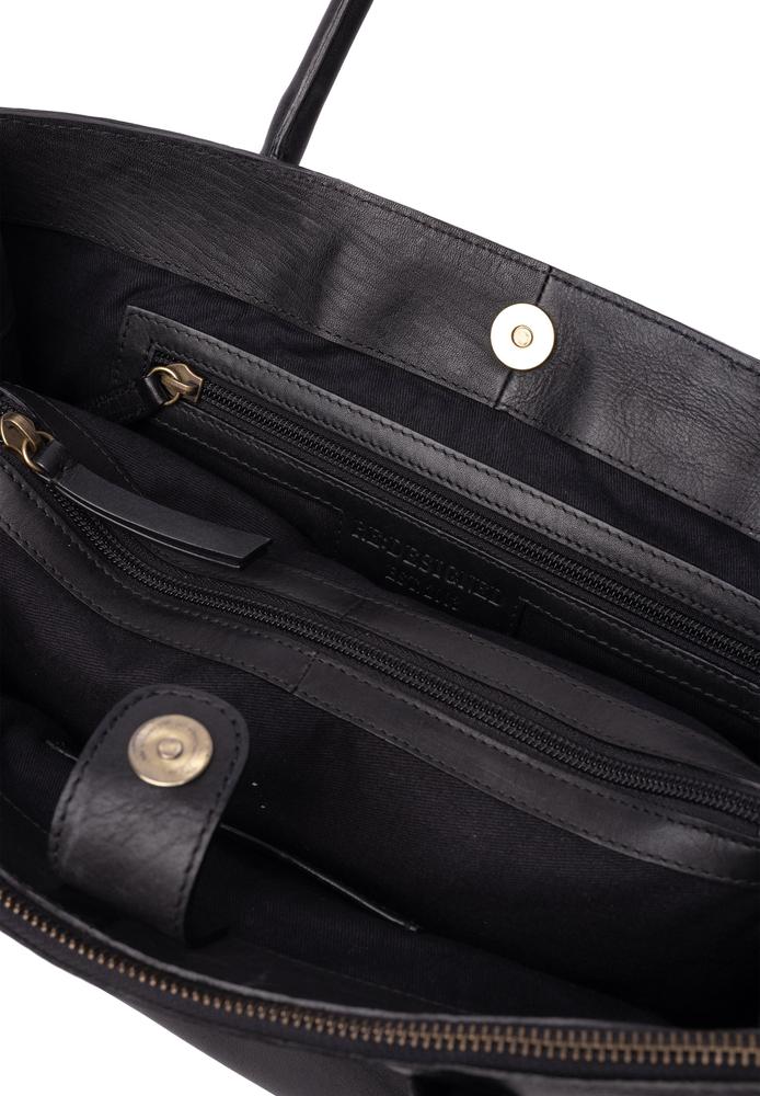 Re:Designed by Dixie Ora small skulderveske i skinn Svart-Damevesker-BagBrokers