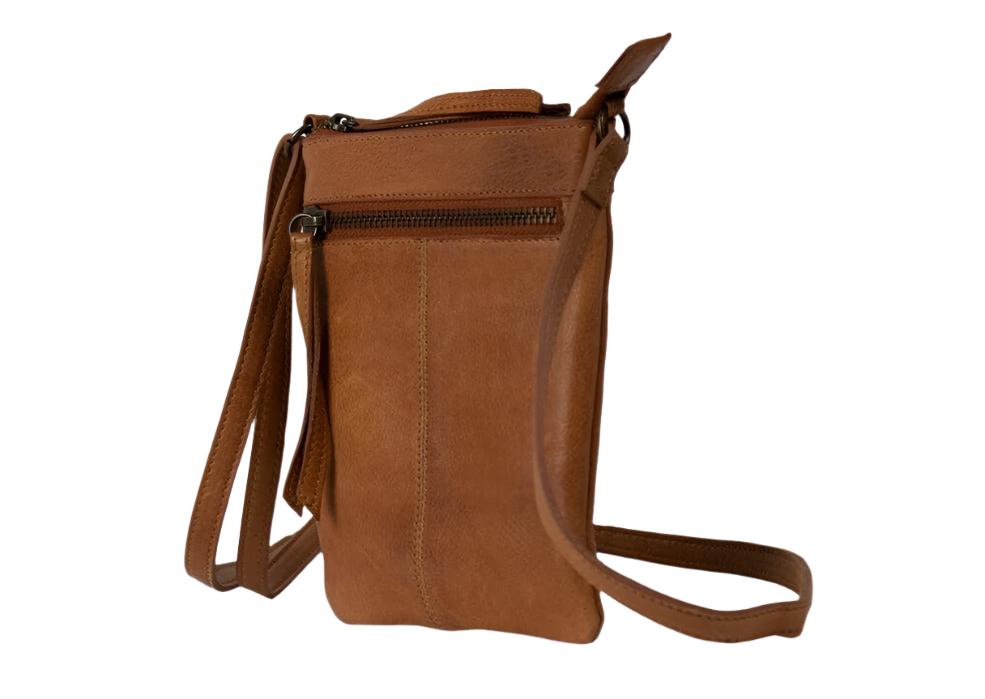 Re:Designed by Dixie Oulu Urban liten skulderveske i skinn Walnut-Damevesker-BagBrokers