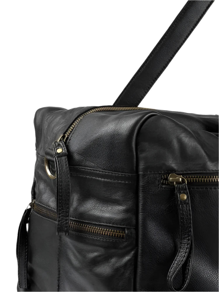 Re:Designed by Dixie Signe Urban Weekend Bag i skinn Svart-Bagger-BagBrokers