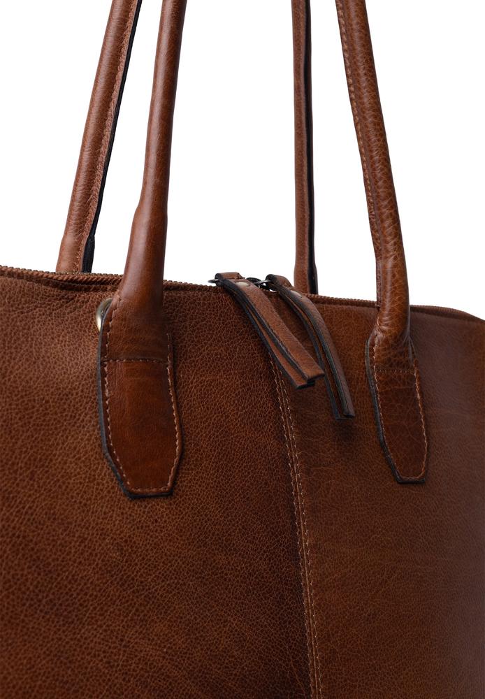 Re:Designed by Dixie Silje Big skulderveske i skinn Walnut-Veske-BagBrokers