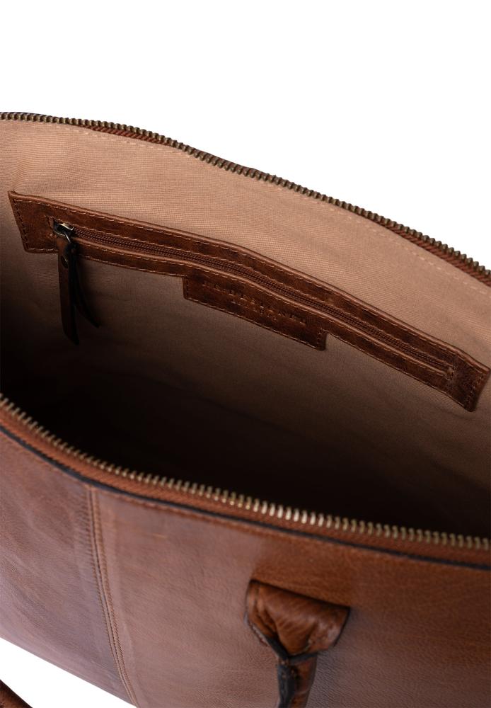 Re:Designed by Dixie Silje Big skulderveske i skinn Walnut-Veske-BagBrokers
