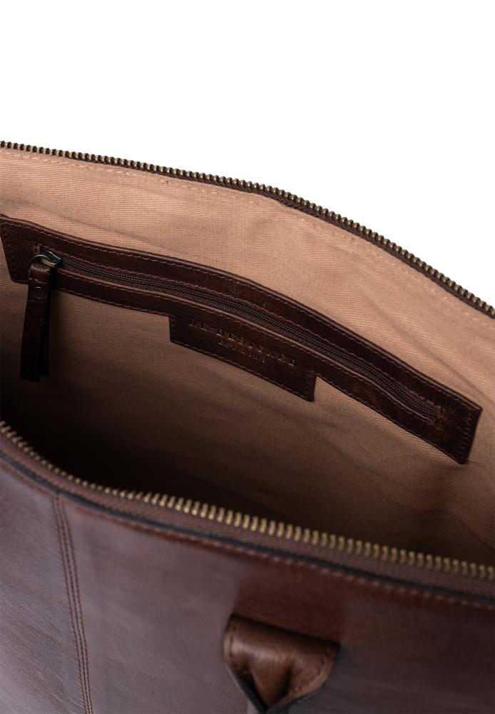 Re:Designed by Dixie Silje Big skulderveske i skinn Woodsmoke-Veske-BagBrokers