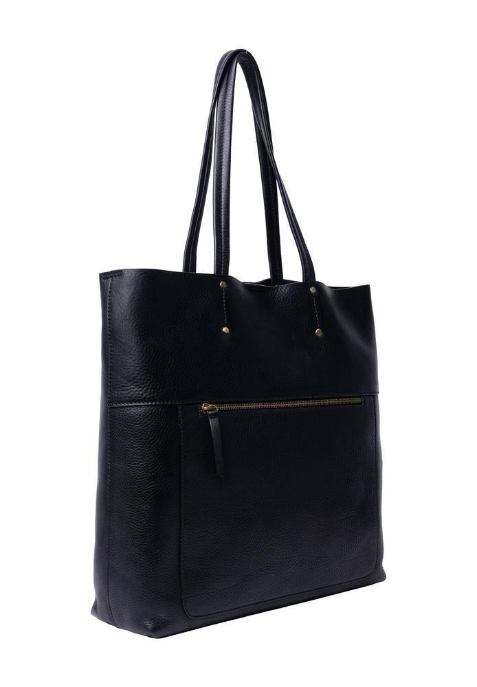 Re:Designed by Dixie Sofie Big skulderveske i skinn Svart-Damevesker-BagBrokers