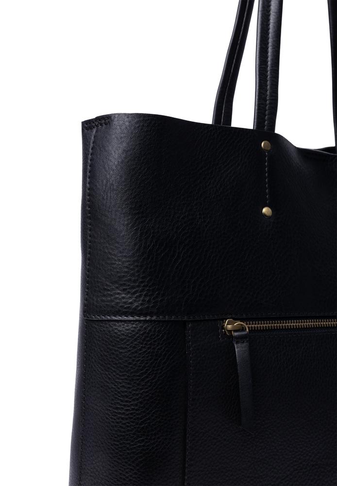 Re:Designed by Dixie Sofie Big skulderveske i skinn Svart-Damevesker-BagBrokers