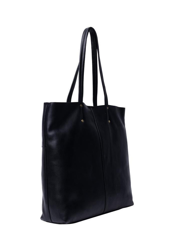 Re:Designed by Dixie Sofie Big skulderveske i skinn Svart-Damevesker-BagBrokers