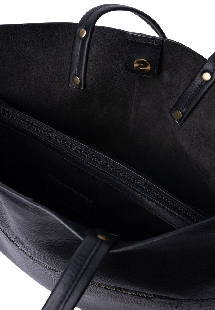 Re:Designed by Dixie Sofie Big skulderveske i skinn Svart-Damevesker-BagBrokers