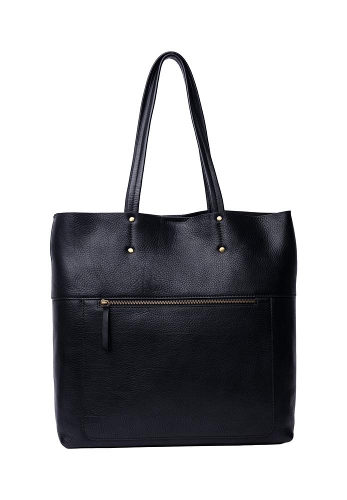 Re:Designed by Dixie Sofie Big skulderveske i skinn Svart-Damevesker-BagBrokers