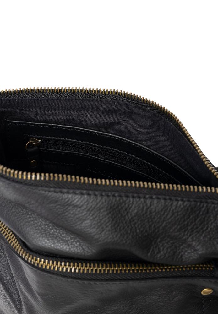 Re:Designed by dixie Jara Big skulderveske i skinn Black-Damevesker-BagBrokers