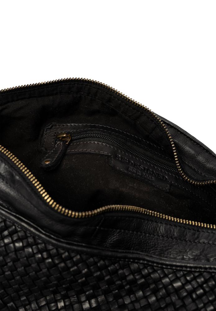 Re:Designed by dixie Melle skulderveske i skinn Black-Damevesker-BagBrokers