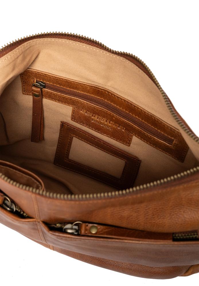 Re:Designed by dixie Mivi Small skulderveske i skinn Walnut-Damevesker-BagBrokers