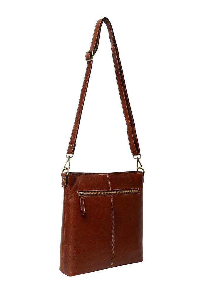 Re:Designed by dixie Moa Big skulderveske i skinn Cognac-Damevesker-BagBrokers