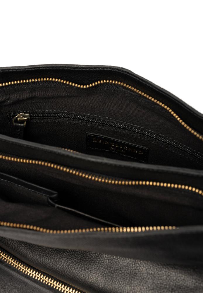 Re:Designed by dixie Myra Big skulderveske i skinn Black-Damevesker-BagBrokers
