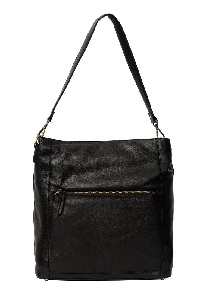 Re:Designed by dixie Myra Big skulderveske i skinn Black-Damevesker-BagBrokers