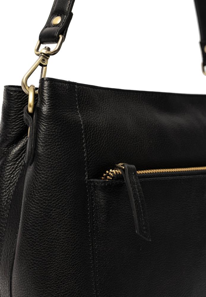 Re:Designed by dixie Myra Small skulderveske i skinn Black-Damevesker-BagBrokers