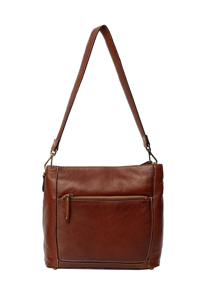 Re:Designed by dixie Myra Small skulderveske i skinn Cognac-Damevesker-BagBrokers