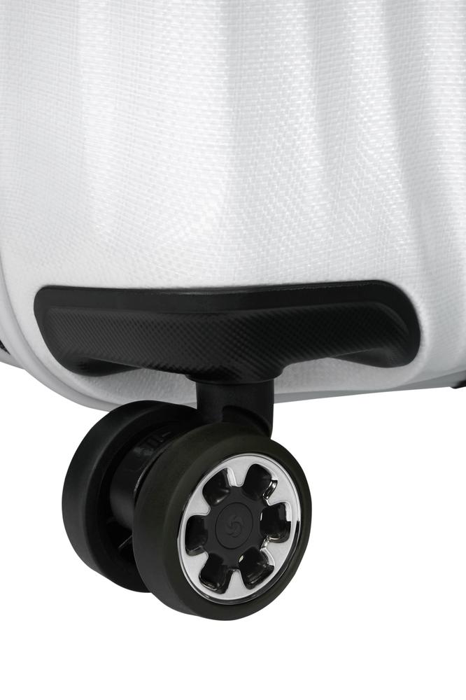 Samonite Nexis utvidbar kabinkoffert 55 cm med 4 hjul Cotton White-Harde kofferter-BagBrokers