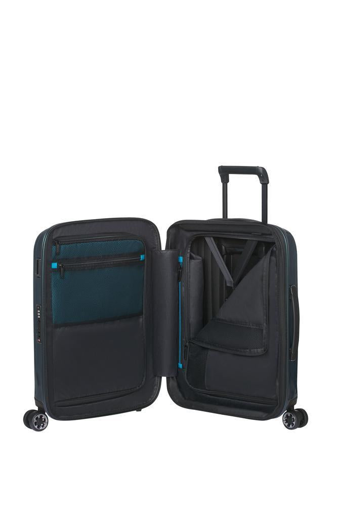 Samonite Nexis utvidbar kabinkoffert 55 cm med 4 hjul Deep Petrol-Harde kofferter-BagBrokers