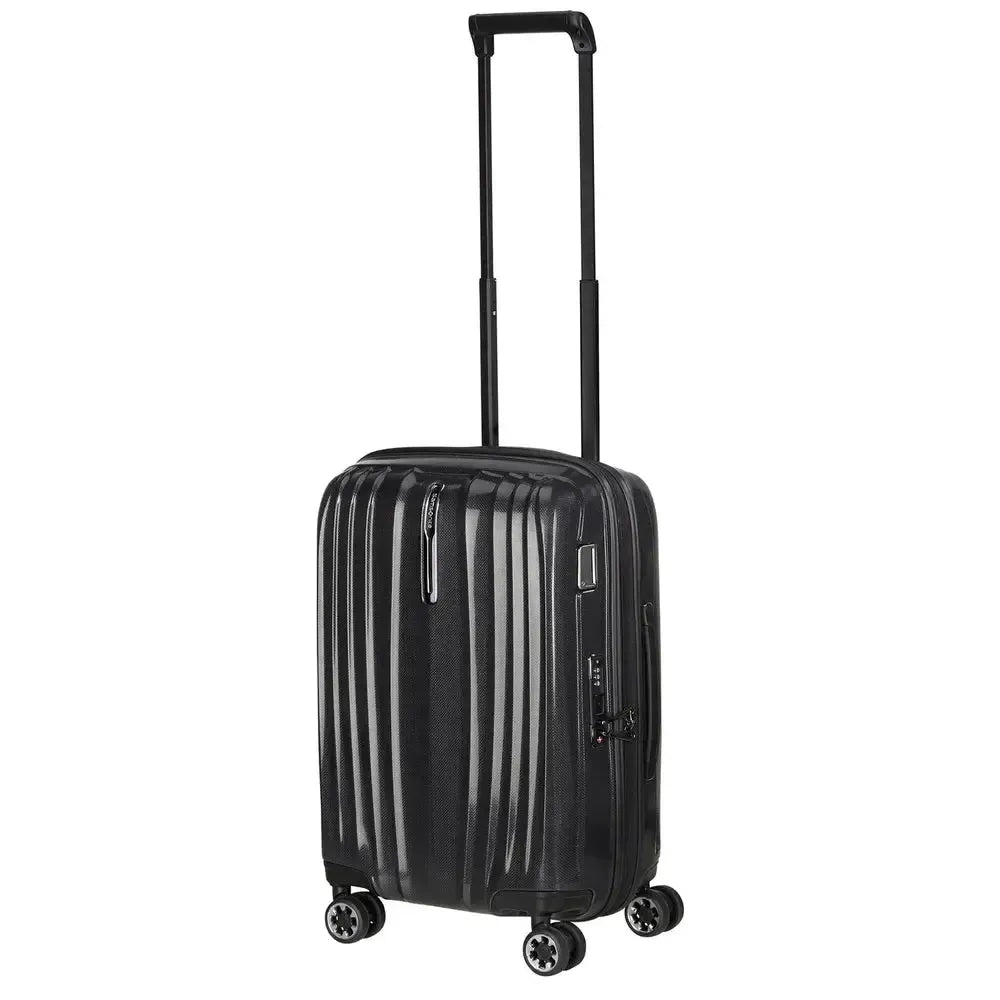 Samonite Nexis utvidbar smal kabinkoffert 55 cm med 4 hjul Onyx black-Harde kofferter-BagBrokers