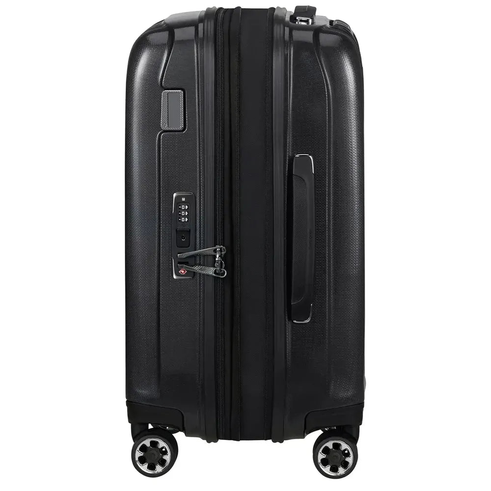 Samonite Nexis utvidbar smal kabinkoffert 55 cm med 4 hjul Onyx black-Harde kofferter-BagBrokers