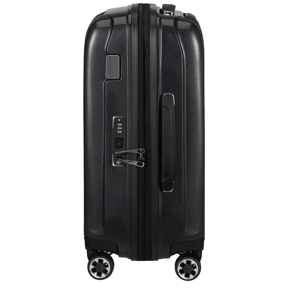 Samonite Nexis utvidbar smal kabinkoffert 55 cm med 4 hjul Onyx black-Harde kofferter-BagBrokers