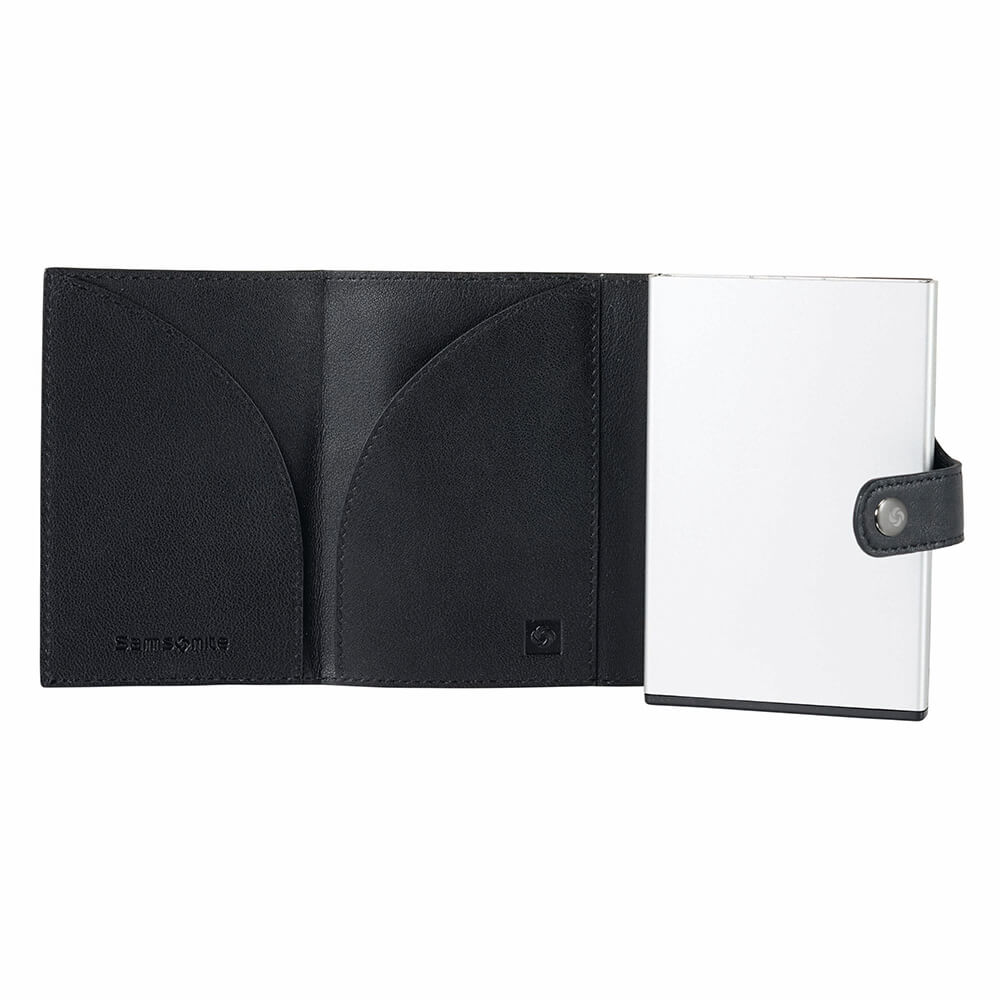 Samsonite Alufit slide up wallet Black-Lommebok/ Kortholder-BagBrokers