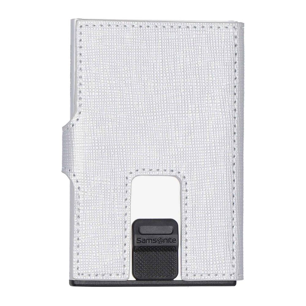 Samsonite Alufit slide up wallet Silver-Lommebok/ Kortholder-BagBrokers