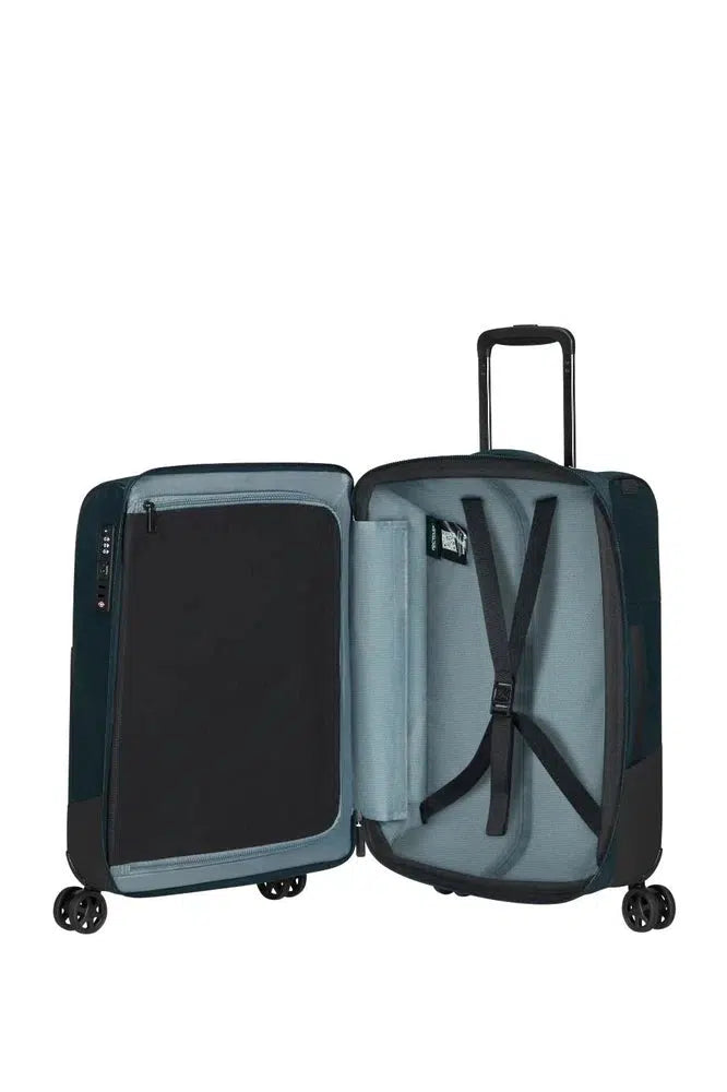 Samsonite BIZ2GO utvidbar kabinkoffert med 4 hjul 55 cm Deep Blue-Myke kofferter-BagBrokers