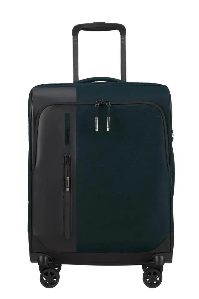 Samsonite BIZ2GO utvidbar kabinkoffert med 4 hjul 55 cm Deep Blue-Myke kofferter-BagBrokers