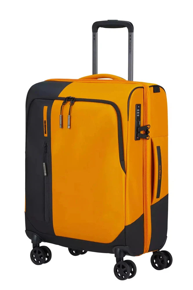 Samsonite BIZ2GO utvidbar kabinkoffert med 4 hjul 55 cm Radiant Yellow-Myke kofferter-BagBrokers