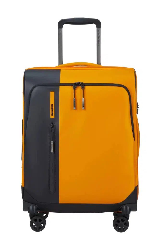 Samsonite BIZ2GO utvidbar kabinkoffert med 4 hjul 55 cm Radiant Yellow-Myke kofferter-BagBrokers