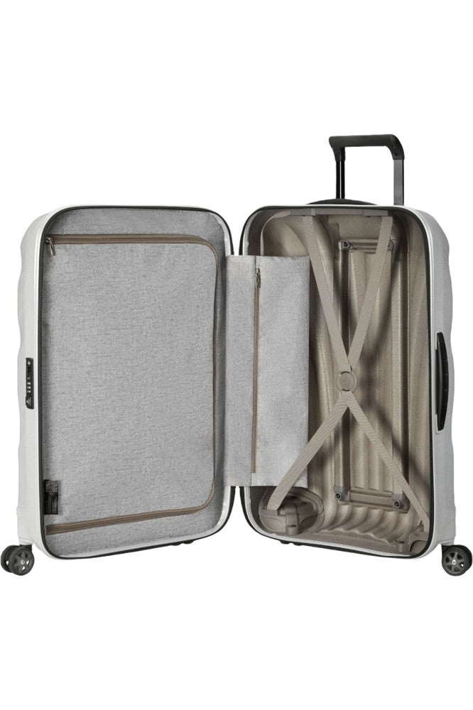 Samsonite C-Lite Ultralett hard Medium koffert 69 cm/68 L Offwhite-Harde kofferter-BagBrokers