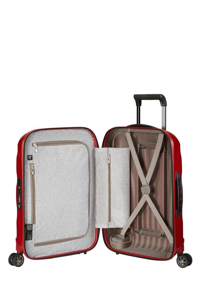 Samsonite C-Lite Ultralett hard kabinkoffert 55 cm/36 L Chili Red-Harde kofferter-BagBrokers