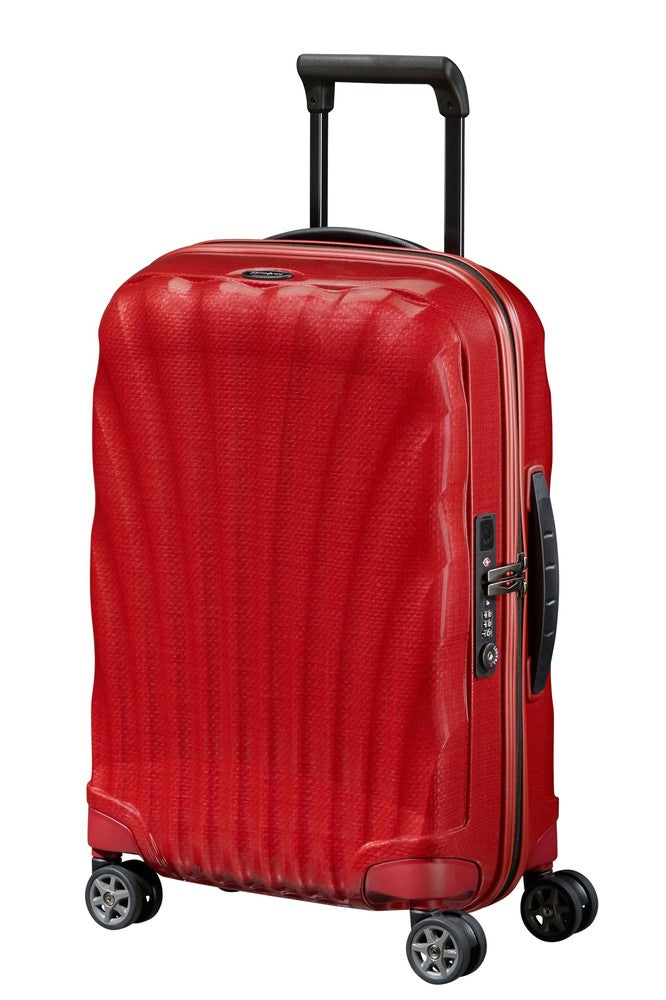 Samsonite C-Lite Ultralett hard kabinkoffert 55 cm/36 L Chili Red-Harde kofferter-BagBrokers