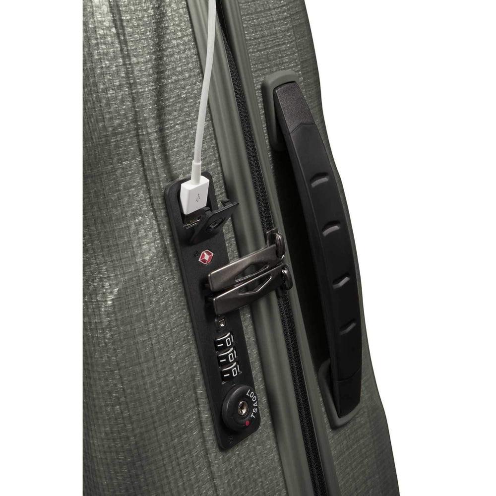 Samsonite C-Lite Ultralett hard utvidbar kabinkoffert 55cm / 42 L Blå-Harde kofferter-BagBrokers
