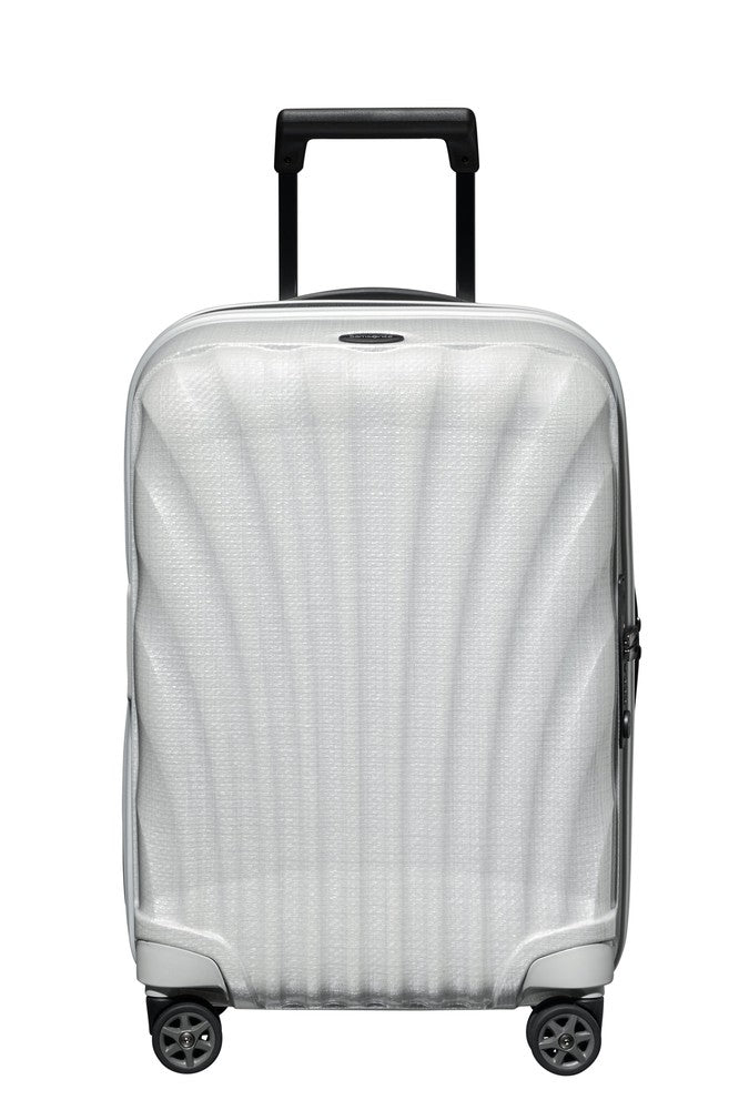 Samsonite C-Lite Ultralett hard utvidbar kabinkoffert 55 cm/42 L Offwhite-Harde kofferter-BagBrokers