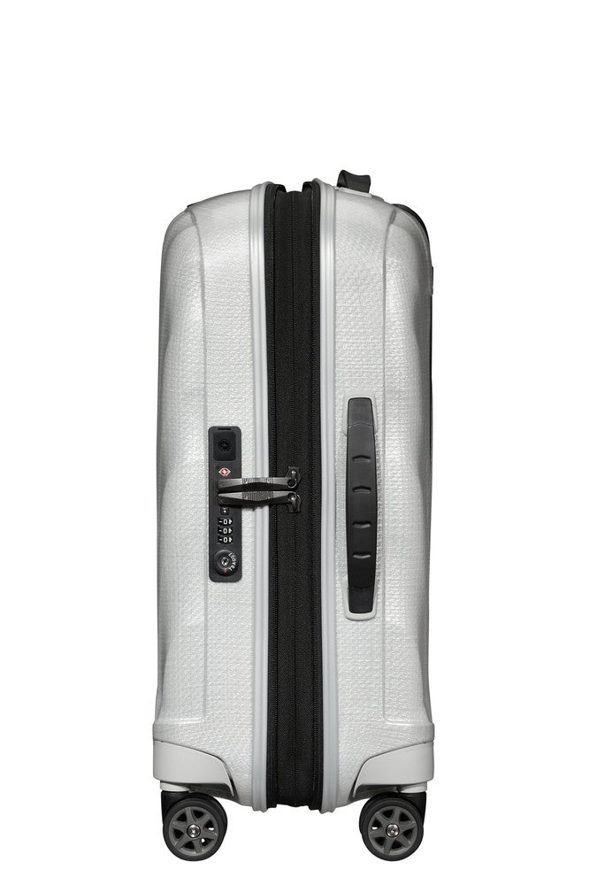 Samsonite C-Lite Ultralett hard utvidbar kabinkoffert 55 cm/42 L Offwhite-Harde kofferter-BagBrokers