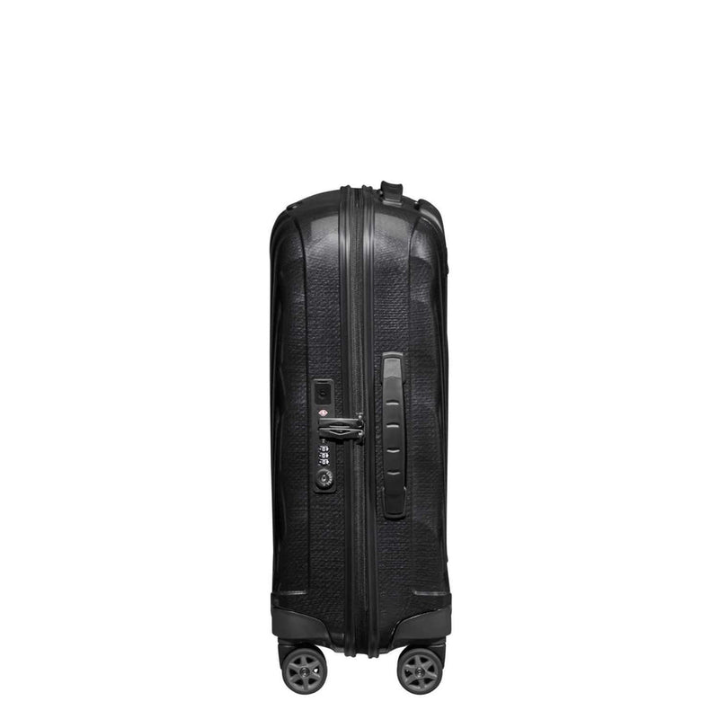 Samsonite C-Lite Ultralett hard utvidbar Kabinkoffert 55cm/ 42 L Svart-Harde kofferter-BagBrokers