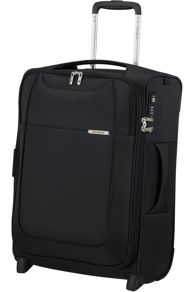 Samsonite D'Lite kabinkoffert med 2 hjul Utvidbar Black-Myke kofferter-BagBrokers