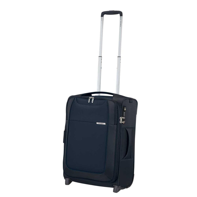 Samsonite D'Lite kabinkoffert med 2 hjul Utvidbar Midnight Blue-Myke kofferter-BagBrokers