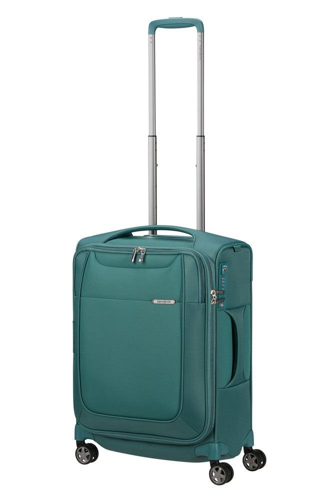 Samsonite D'Lite utvidbar kabinkoffert med 4 hjul 55 cm Northern Blue-Myke kofferter-BagBrokers