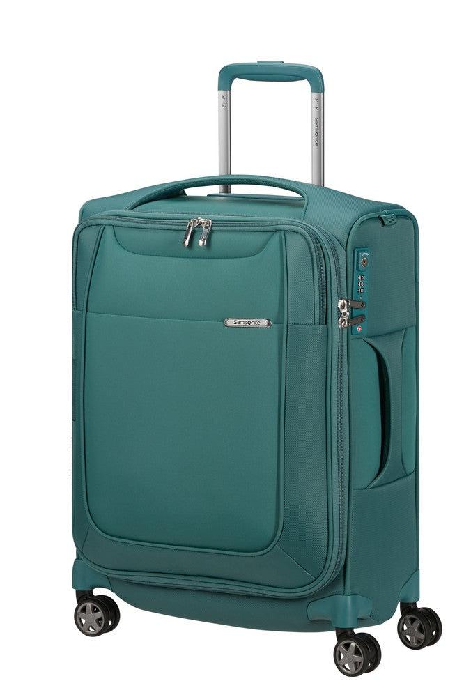 Samsonite D'Lite utvidbar kabinkoffert med 4 hjul 55 cm Northern Blue-Myke kofferter-BagBrokers