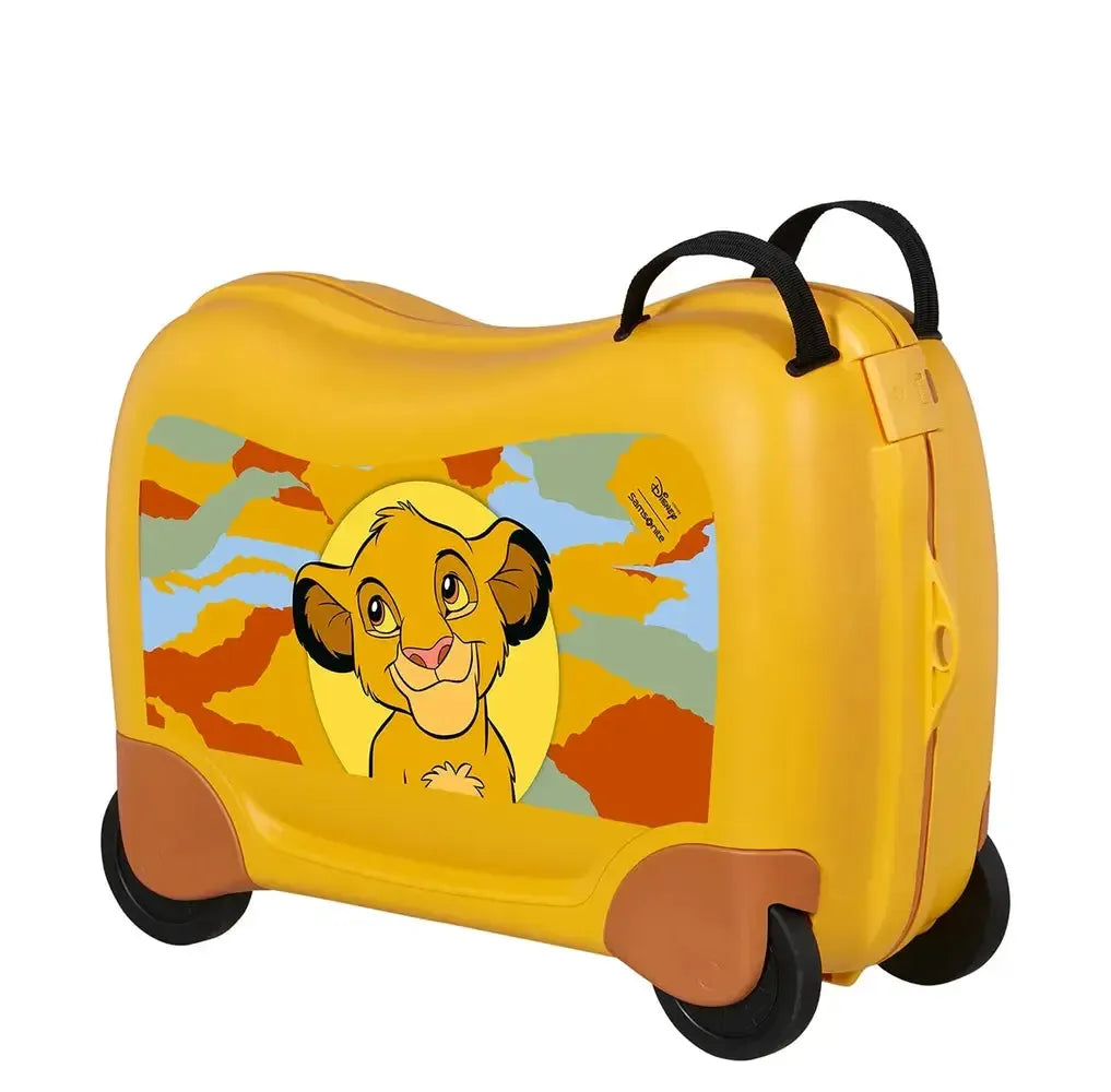 Samsonite Dream2Go Disney Ride-On Simba Kabinkoffert Gul-Barnekoffert-BagBrokers