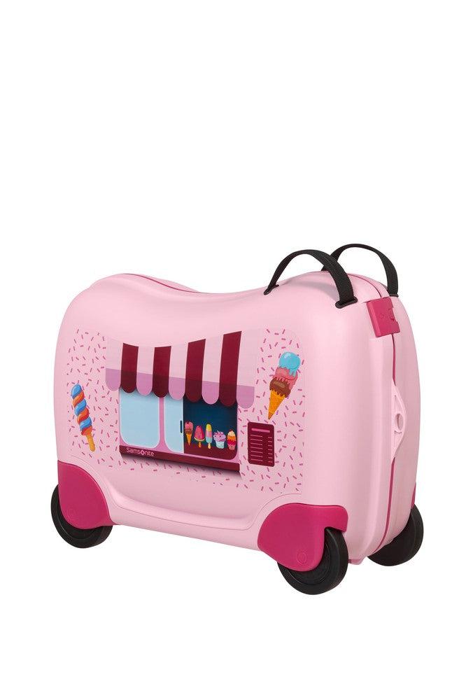 Samsonite Dream2Go Disney Ride-On Isbil Kabinkoffert Rosa-Barnekoffert-BagBrokers