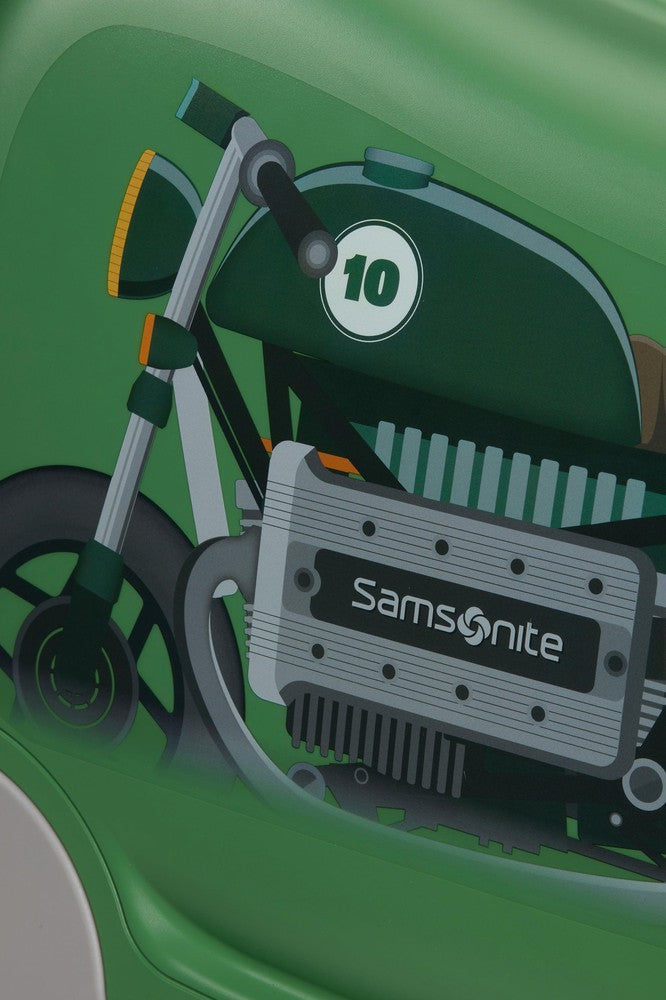 Samsonite Dream2Go Disney Ride-On Motorsykkel Kabinkoffert Grønn-Barnekoffert-BagBrokers