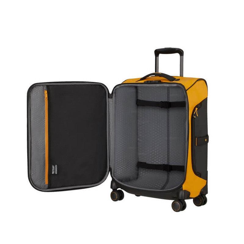 Samsonite ECODIVER Kabin duffelbag med 4 hjul 48 liter Gul-Bagger-BagBrokers