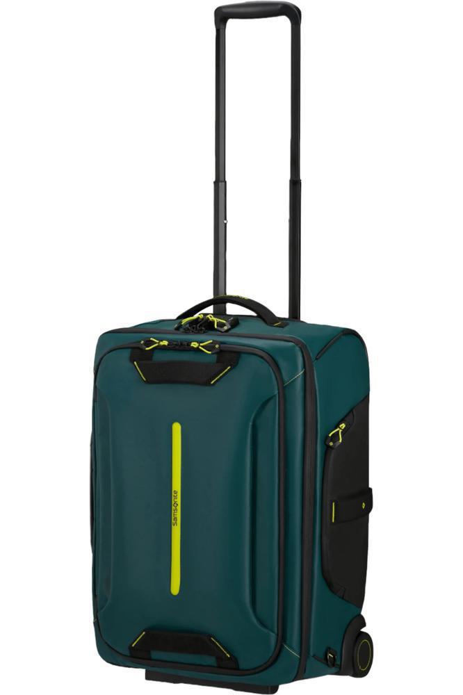 Samsonite ECODIVER Kabin duffelbag/Backpack med hjul Dark Teal/Lime-Bagger-BagBrokers