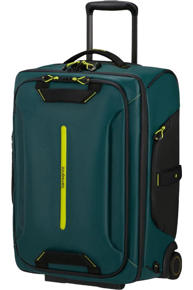 Samsonite ECODIVER Kabin duffelbag/Backpack med hjul Dark Teal/Lime-Bagger-BagBrokers