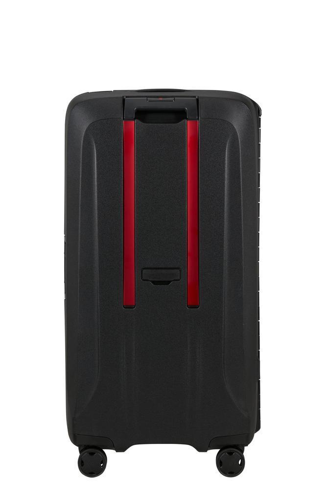 Samsonite ESSENS™ Trunk med 4 hjul 80 cm Charcoal/Red-Harde kofferter-BagBrokers