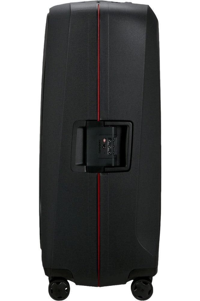 Samsonite ESSENS™ ekstra stor koffert 81 cm 4 hjul Charcoal/Red-Harde kofferter-BagBrokers