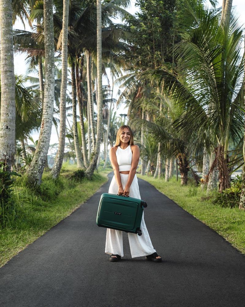 Samsonite ESSENS™ hard Kabin koffert 55 cm 4 hjul Alpine Green-Harde kofferter-BagBrokers